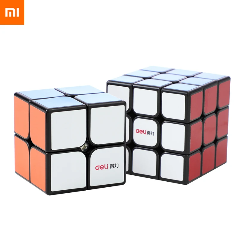

2pcs xiaomi Magic Cube healthy ABS Rubik's Cube Set (Third order + two order) Elastically adjustable Education Toys For kid Gift