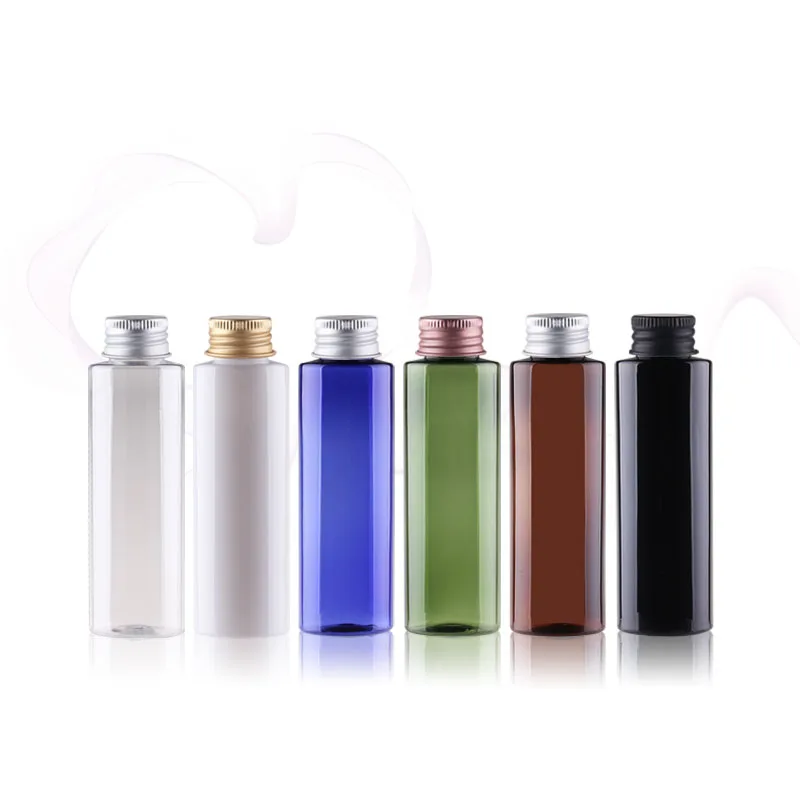 100ml Aluminum Screw Cap Bottle,Empty Plastic Cosmetic Container,Sample Lotion Bottle,Essence Oil Bottle,Make up Sub-bottling