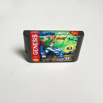 

Earthworm Jim - 16 Bit MD Game Card for Sega Megadrive Genesis Video Game Console Cartridge
