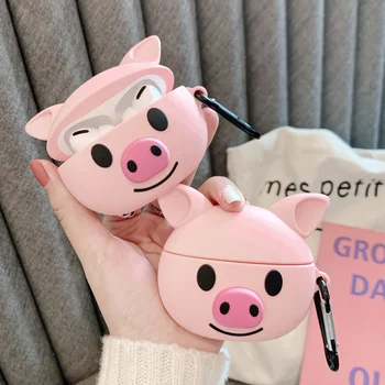 

Earphone Case For AirPods pro Case Cartoon pig Silicone Cover for Apple Air pods pro 3 Cute Earbuds Bag for Earpods Cases Funda