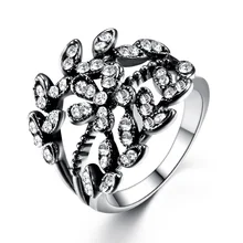 Женское кольцо с серебряным листом, модное изысканное кольцо, предложение, кольцо для выпускного вечера, ювелирные изделия, гламурные вечерние аксессуары, подарок подруге