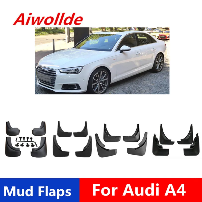 

Car Mud Flaps For Audi A4 B6 B7 B8 B9 2002-2018 Mudflaps Splash Guards Mud Flap Mudguards Fender