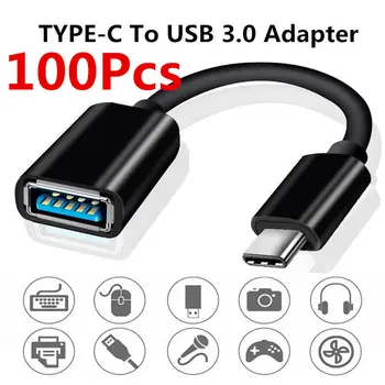 

Type-C OTG Adapter Cable USB 3.1 Type C Male To USB 3.0 A Female OTG Data Cord Adapter for hawei xiaomi mi 10 9 oppo 100pcs/lot