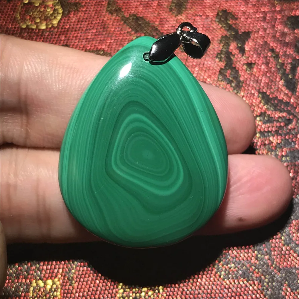 Natural Green Malachite Pendant (4)