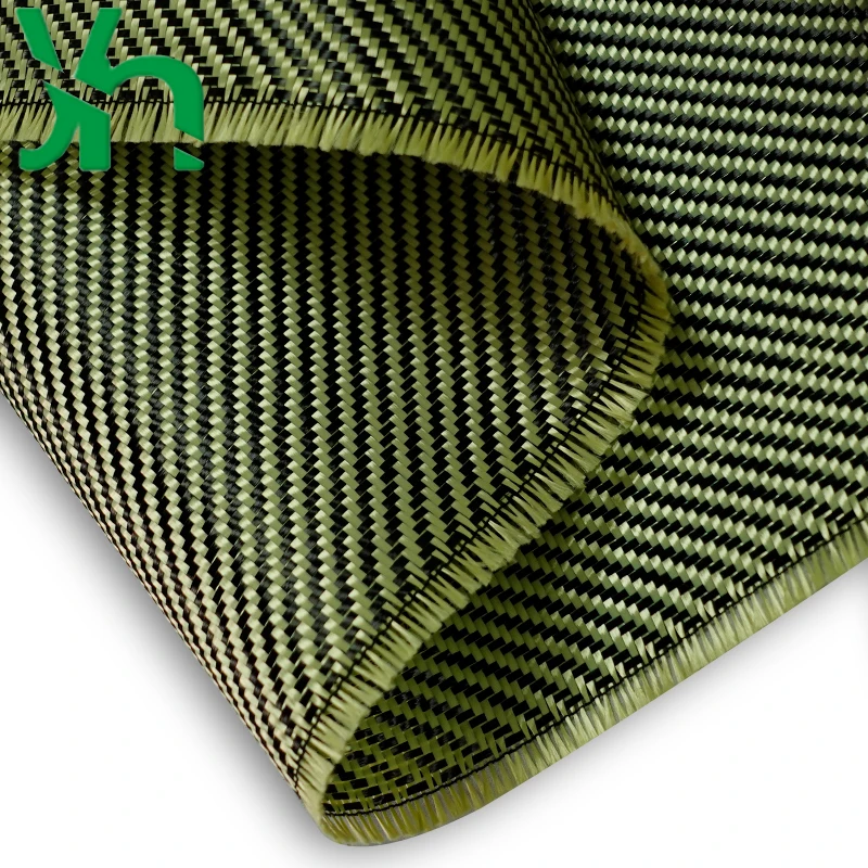 3K230g yellow and black twill Kevlar blended fabric, suitable for surface modification of off-road vehicles