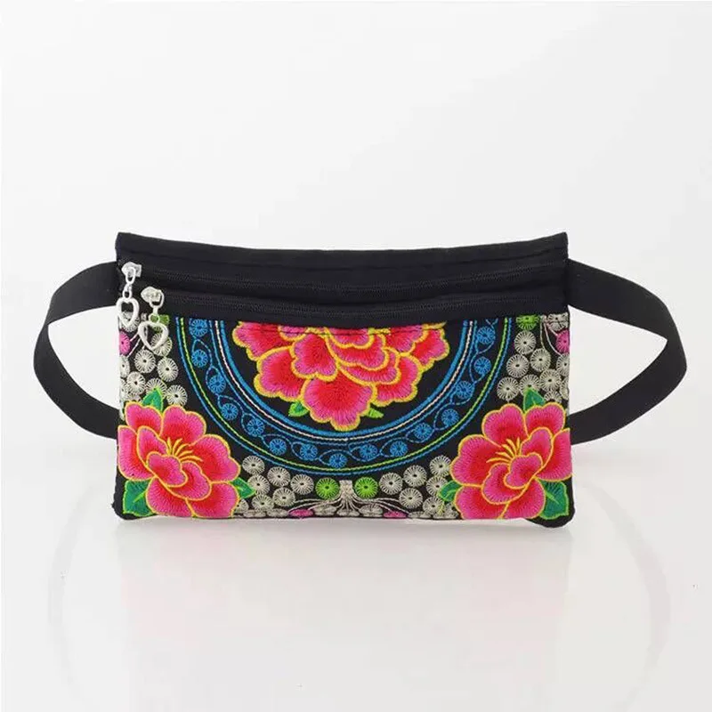 

Yunnan Stone Forest National Style Embroidery Embroidered Double Layer Wallet Women's Embroidered Yunnan Ethnic-Style Bag Embroi