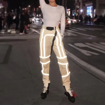 

Women's All Year Round Best Selling Reflective Stitching Casual Overalls Fashion Casual Sexy High Quality Pants 2.21