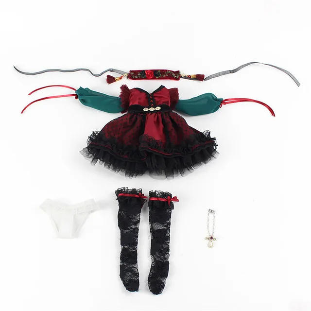 DBS 1/4 bjd 45cm joint body doll clothes suit dress, only clothes no doll no body 18