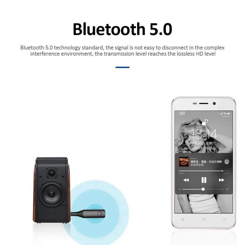 3,5 мм Aux Jack беспроводной мини 5,0 Bluetooth приемник аудио музыкальный адаптер автомобильный Aux кабель бесплатно для наушников динамик