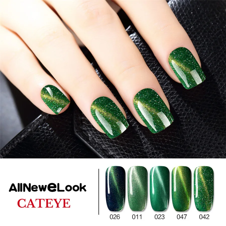

Allnewelook Cateye 3D Gel Polish Glitter Nail Magnet 8ML 48 Colors Polygel Nail Kit Varnishes Manicure Lacquer