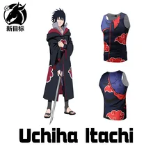 Летний мужской жилет с 3D принтом Аниме Наруто без рукавов спортивный жилет для фитнеса