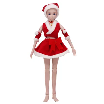 

60cm BJD Doll Christmas Outfit Fashion Handmade Clothes for 1/3 BJD 60cm Girls Dolls Clothes Accessories