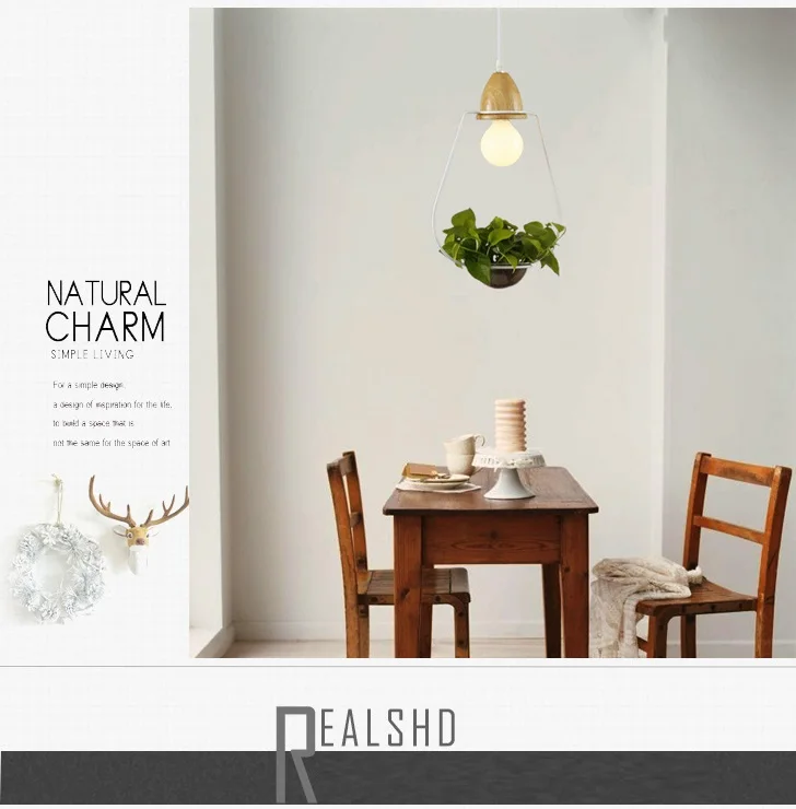 Luminárias de Suspensão Plantio para Ilha Lukloy Planta Pote Pingente Pendurado Led Herb Cozinha Sala Estar Decoração Luz 6 Luzes de pendentes