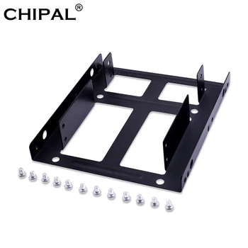 

CHIPAL Dual Base bracket Hard Disk bracket for 2.5 inch SSD HDD Metal mounting adapter for PC Hard Disk enclosure