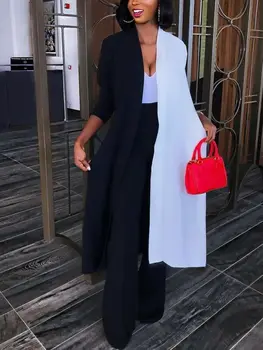 

US Women Loose Long Sleeve Coat Cardigan Summer Kimono Shawl Trench