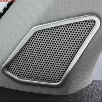 

BJMYCYY for Volkswagen vw t roc T-Roc 2018 2PCS/SET Stainless steel decorative frame for car front column loudspeaker