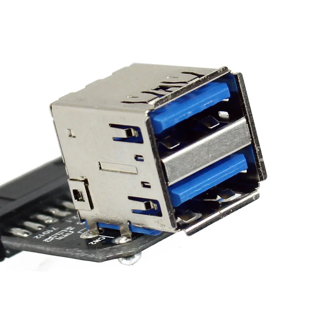 Répartiteur Usb De Carte Mère Hub Usb Interne 19 Broches Usb 3.0 1 À 2  Câble Répartiteur - Ordinateur Câbles & Connecteurs - AliExpress