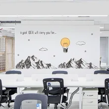 Горы настенные наклейки для конференц-зала бизнес Декор своими руками Съемный Виниловый наклейка водонепроницаемый офисный Декор QT368