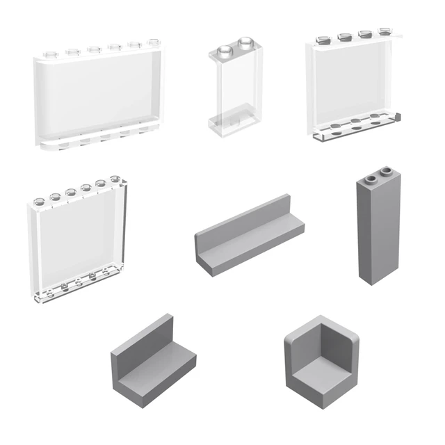 lys s ankomme slim Lego Transparent Accessories | Lego Panel Transparent | Transparent Lego  Parts - Stacking Blocks - Aliexpress
