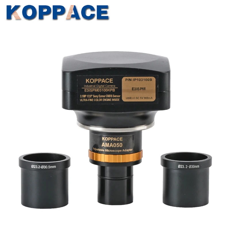  KOPPCE 3 million pixels50 Frame preview speedmicroscope camera0.5X Adjustable focus industrial came