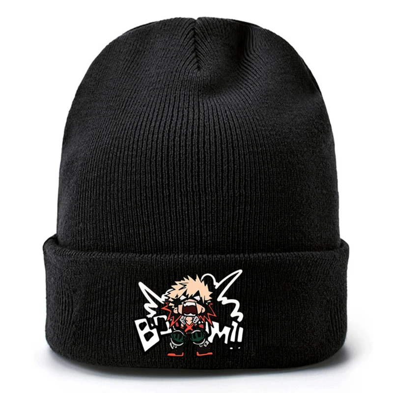 Трикотажная шапка Bakugou Katsuki в стиле аниме теплая хип хоп для косплея мужчин и