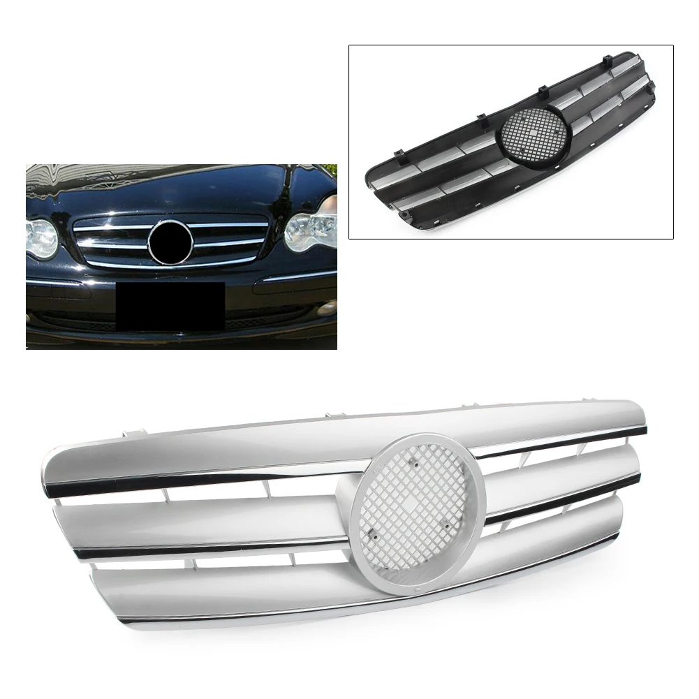Передняя решетка верхней решетки для Mercedes Benz W203 C280 C320 C240 C200 c-класс 2000 2001 2002 03 2004 2005
