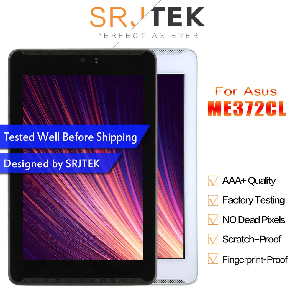 Для ASUS Fonepad 7 LTE ME372CL K00Y ЖК-дисплей Матрица сенсорный экран дигитайзер полная сборка с рамкой Запчасти для планшетных ПК