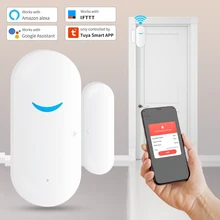 Aliexpress - Tuya Smart WiFi Door Sensor Door Open / Closed Detectors Window Sensor App Notification Alert Alarm Support Alexa Google Home