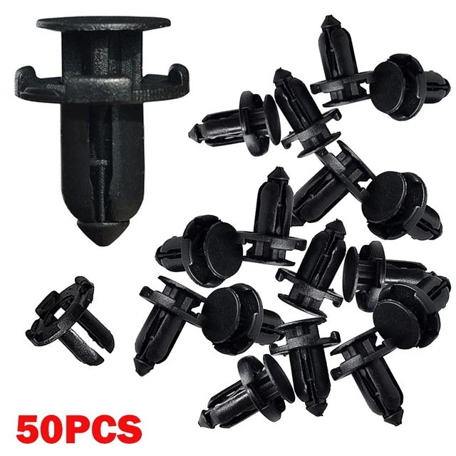 Fixation de pare-chocs automatique pour Mitsubishi Honda, trou de 9mm, rivet  de retenue, couvercle poussoir, garde-boue, porte de voiture, panneau de  garniture, clip, MR200300, 50 pièces - AliExpress