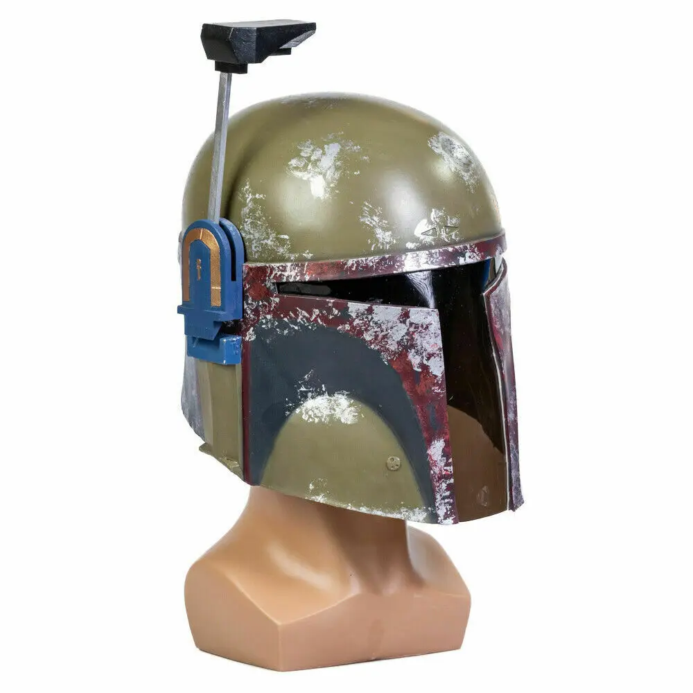 XCOSER Star Wars 9 Boba Fett Helmet - The Mandalorian Full Head Mask Cosplay Prop Movie Replica - New Men's Costume image 4