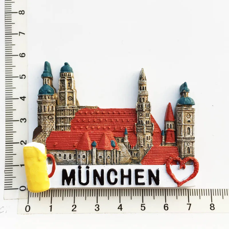 Magnete Frigorifero 3D Madrid Spagna – Souvenir In Resina Fatto A Mano, Regalo Di Viaggio