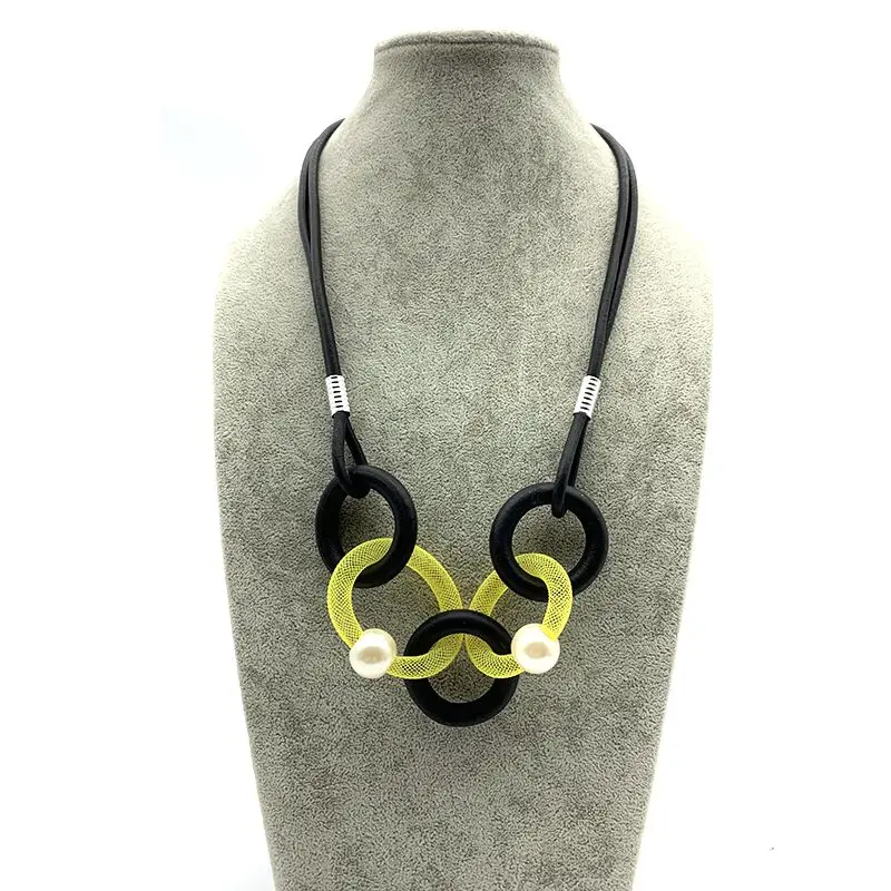 YD &amp YDBZ необычная вещь дизайнерское ожерелье жемчужные аксессуары резиновый