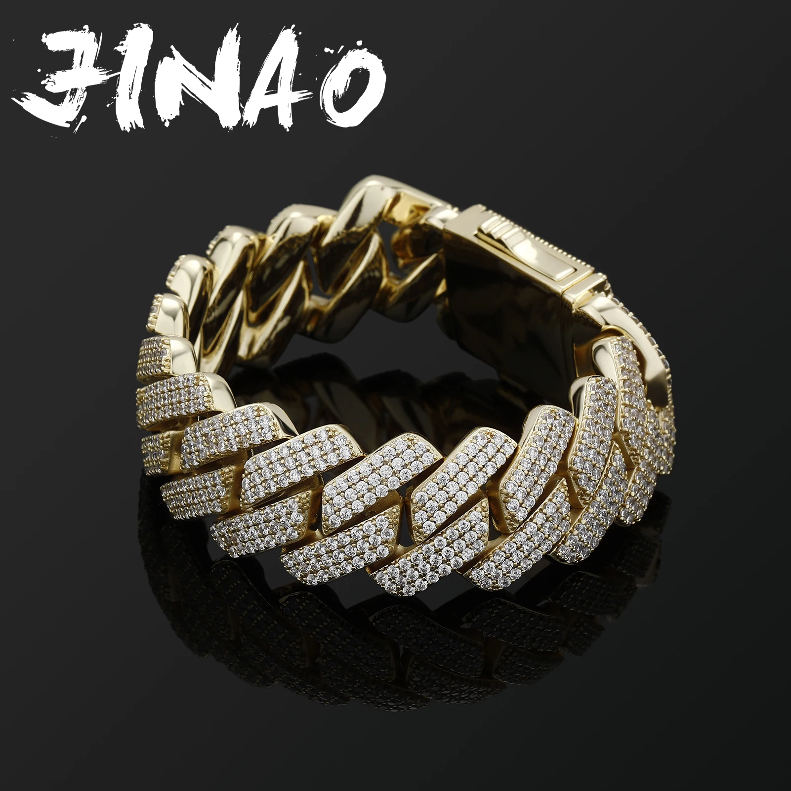 Cubic Zircon Charm Miami Cuban Chain 