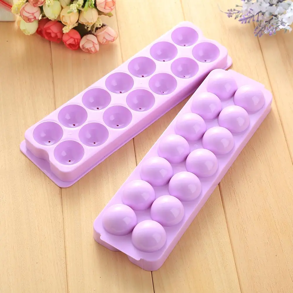 Plastic Ice Cube Maker Color Random Mold Bar Mould Kitchen& Dining Ice Ball Mold Round Party Whiskey Ice Cube Maker Tray Brick