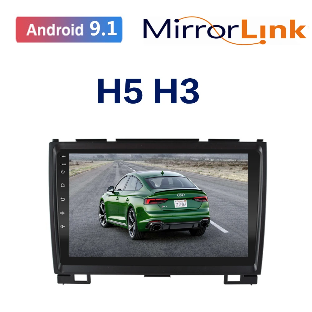 Автомагнитола 2 ГБ + 32 Android 9 1 dvd мультимедийный видеоплеер с GPS для Great Wall Hover H5 H3 2din