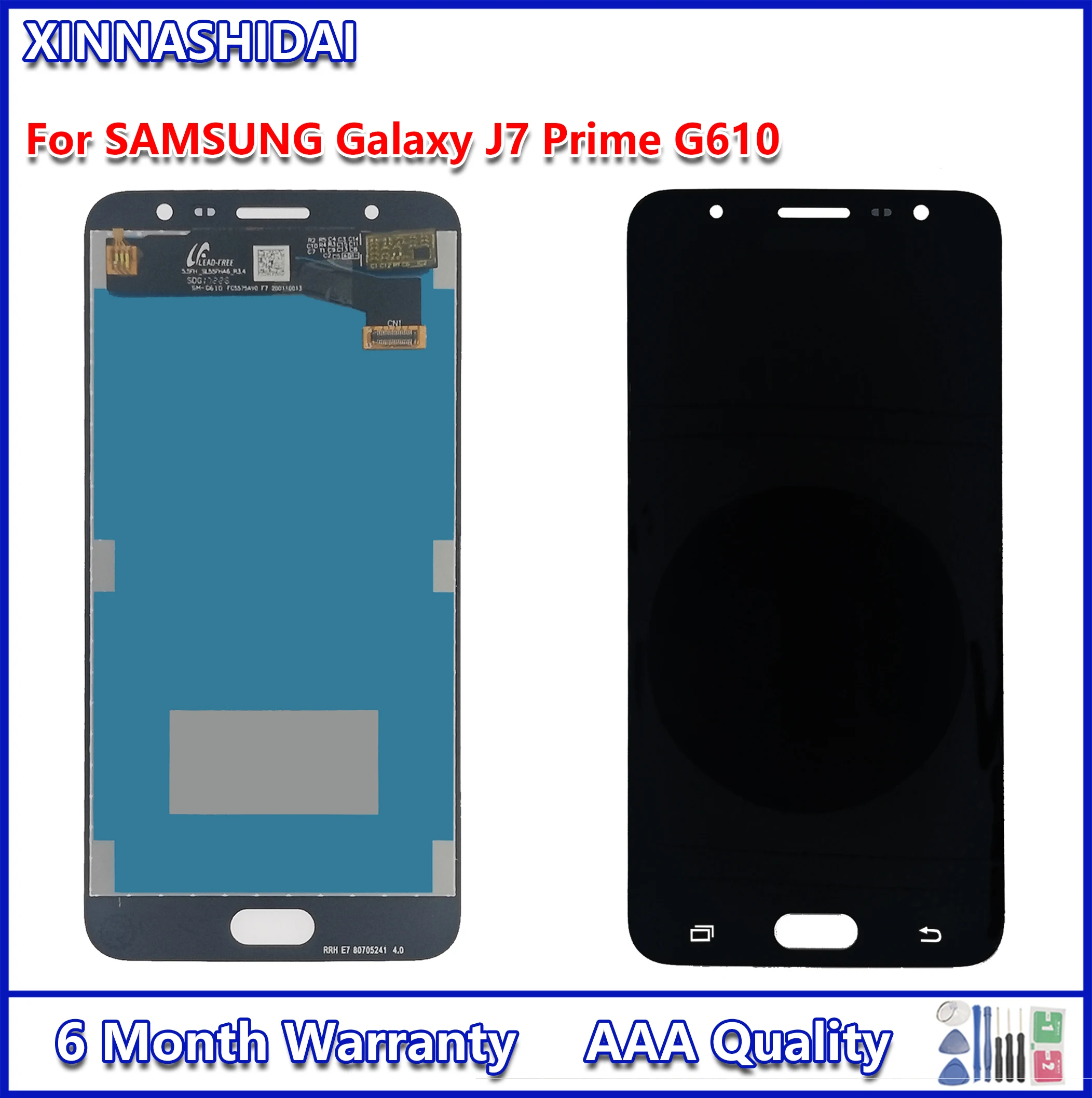 Для SAMSUNG Galaxy J7 Prime дисплей G610 G610F сенсорный экран дигитайзер Замена ЖК-дисплея |