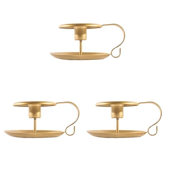 

3Pcs Wrought Iron Taper Candle Holder,Iron Candle Holders