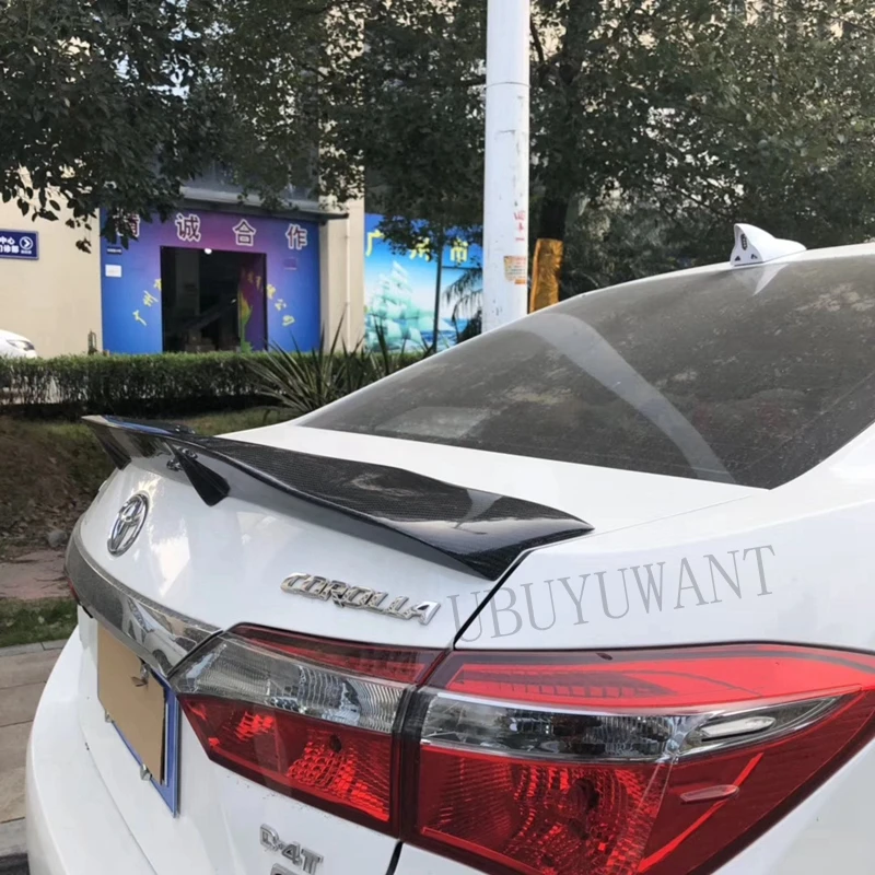 Подходит для Toyota Corolla ABS/углеродное волокно внешний задний спойлер задний багажник загрузки крыло украшение автомобиля Стайлинг