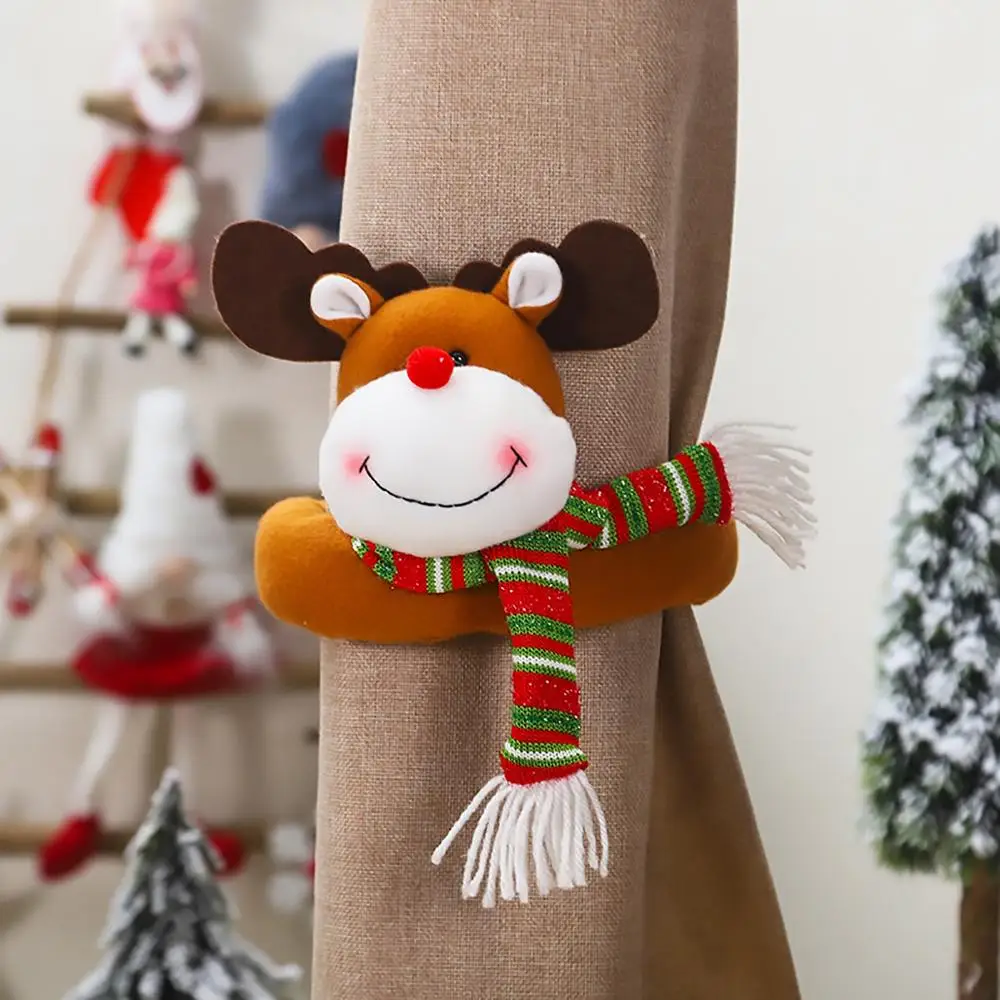 

Curtain Buckle Christmas Decorations For Home Santa Claus Decorating Christmas Ornaments Christmas deco Noel New Year decor 2020