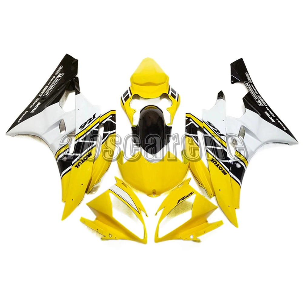 ABS пластик полный обтекатель комплект для Yamaha YZF600 R6 2006 2007 YZF 06 07 инъекции кузова