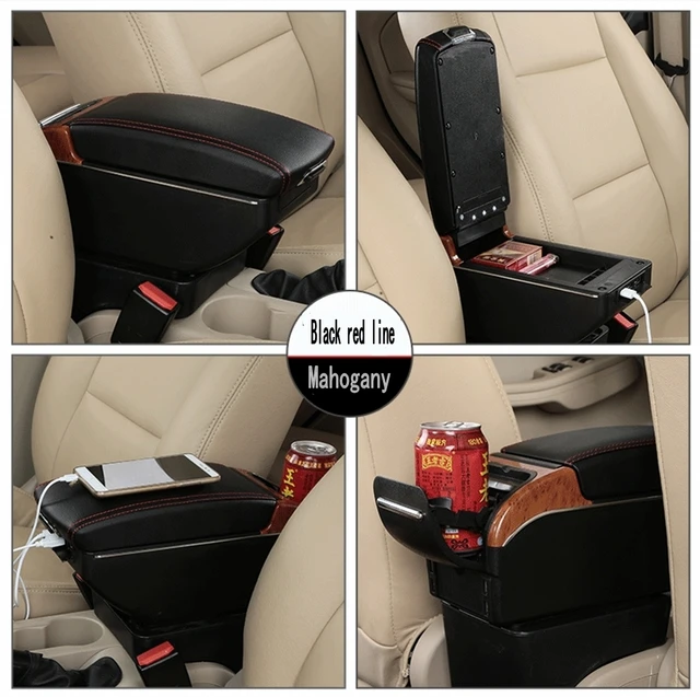 Boîte de rangement pour accoudoir Xray Lada, boîtier de rangement de style  de voiture avec support de tasse USB - AliExpress