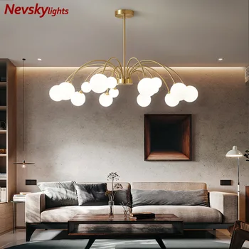 

Modern white glass chandeliers living room brass chandelier lighting dining room ceiling chandelier bedroom led kitchen fixture