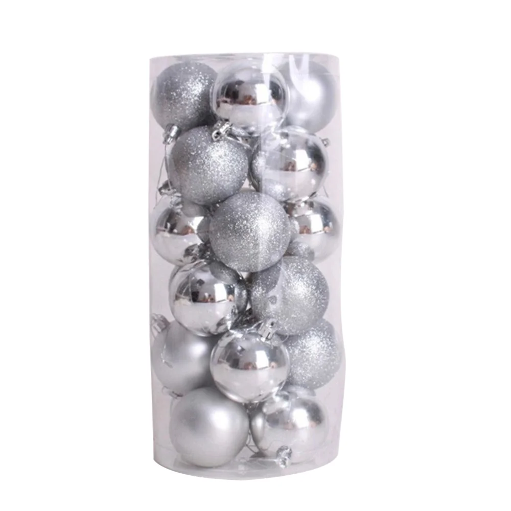 

24pcs Light Exquisite Ornamental Decorative Christmas Beautiful Ornaments for Yard Outdoor Garden
