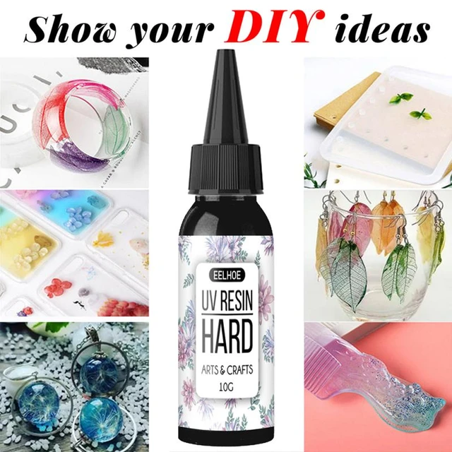UV Resin Hard Type Crystal Clear Glue Ultraviolet Curing Epoxy Crafts  Jewelry Making DIY Accessories Dried Flower Mold Glue - AliExpress