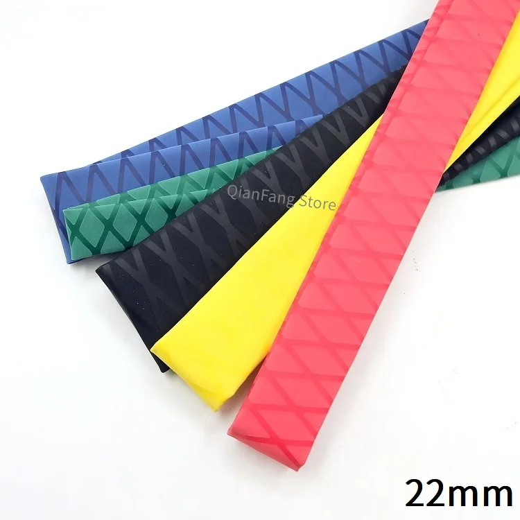 1M 22mm Anti Slip Heat Shrink Tube for Fishing Rod Bicycle Wrap Electric Insulation Nonskid Waterproof Handle Racket Grip Sleeve |