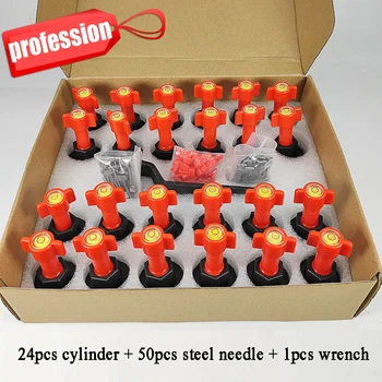 

24 sets Reusable Wall Tile Leveling System Toolkit Leveler Wedges Tile Spacers for Flooring Wall Tile Carrelage Leveling System
