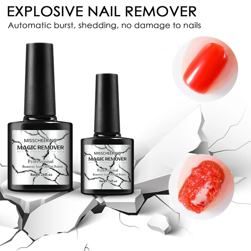 Лак для ногтей Burst Magic Remover Liquid Nail Cleaner Очиститель гель-средство для снятия лака гель для удаления липкого слоя гель TSLM1