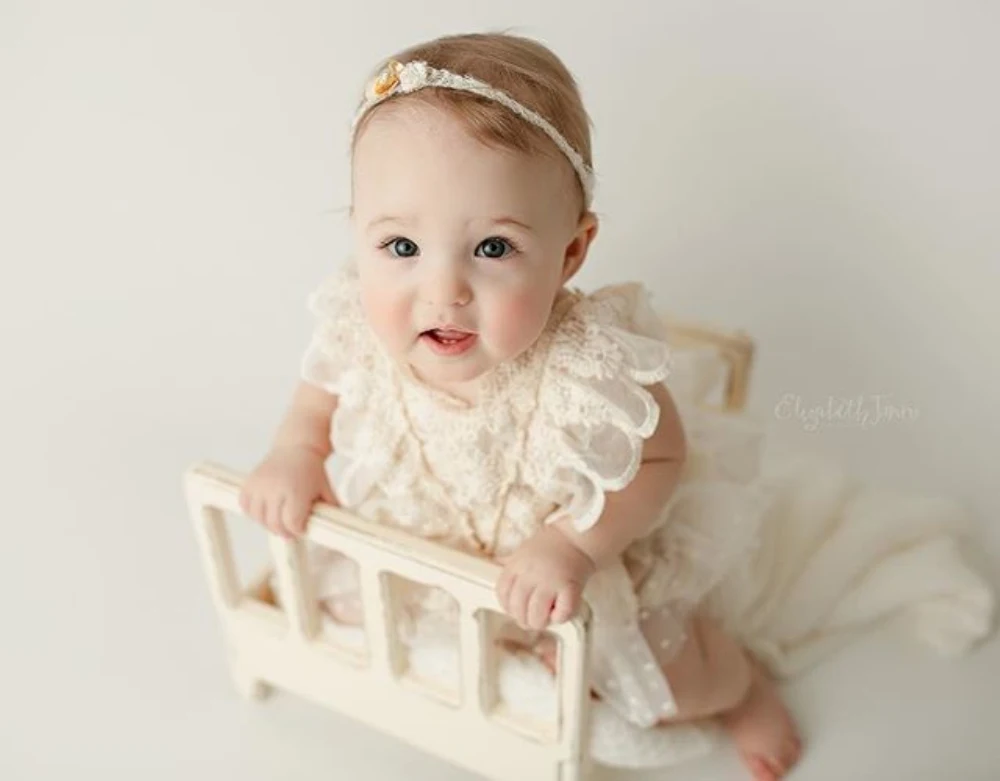 0-2Y Newborn Baby Girl Sleeveless Clothes Lace Romper Tutu Dress One-Pieces Outfits Fashion Lace Infant Evening Bodysuit Dress