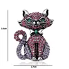 Wuli&baby Full Rhinestone Cat Brooches For Women Lovely Cat Pet Animal Party Causal Brooch Pins Gifts ► Photo 2/5