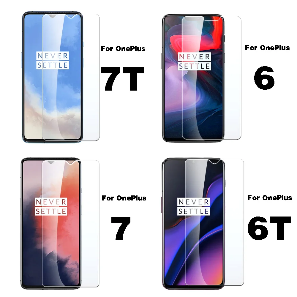 2 шт. закаленное стекло для oneplus 6t 7 t 6 7 защитная пленка для экрана t t7 t6 one plus бронированная защитная пленка 1+ oneplus 6 oneplus 7 glas on